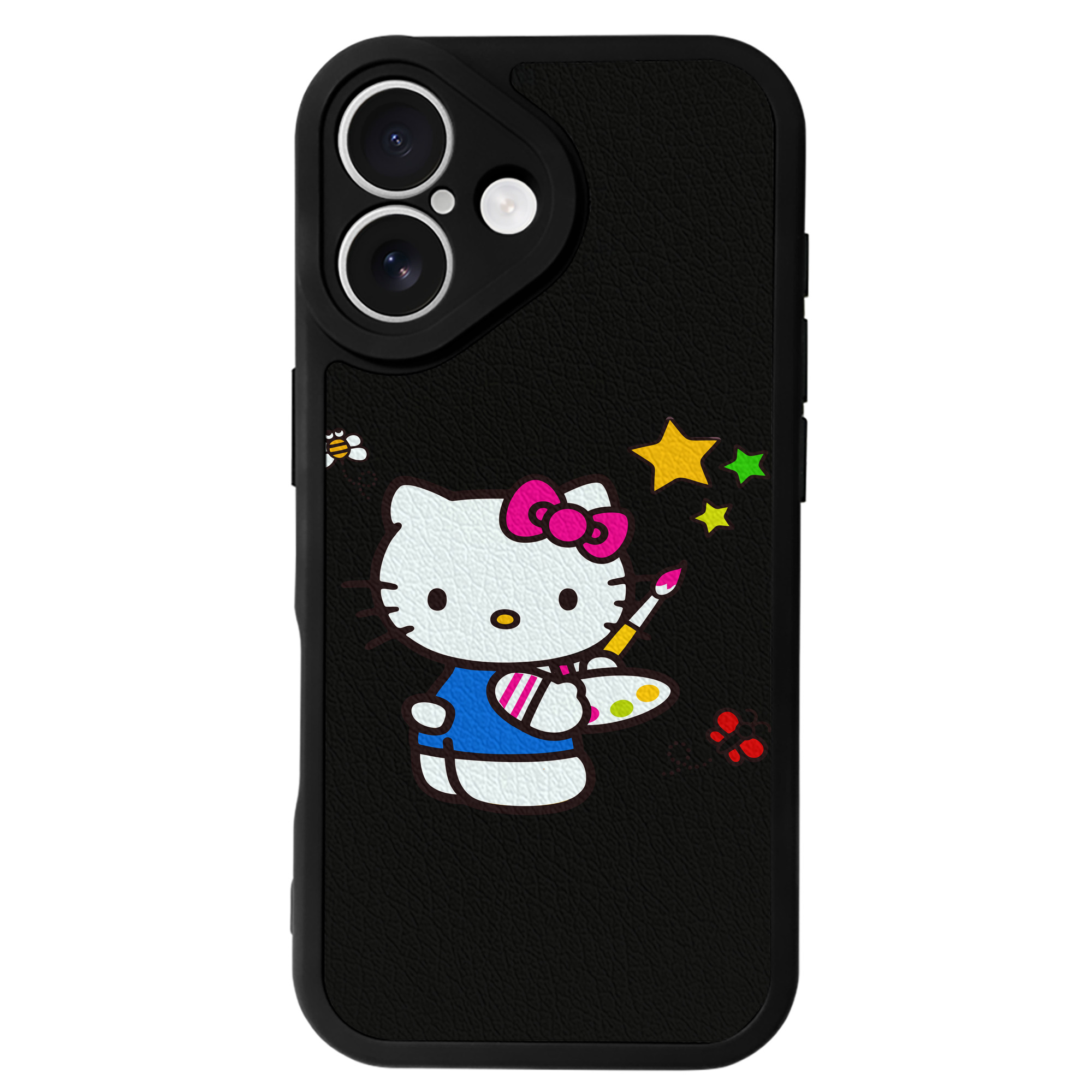 （画像用） Hello Kitty ハローキティ 【iPhone 16シリーズ対応】シリコンスマホケース（レザー調） 材質：シリコン